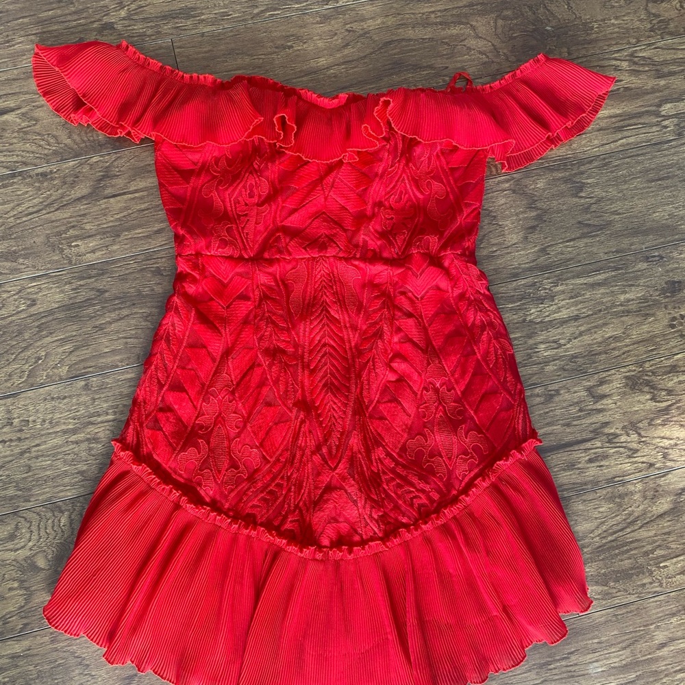 Hello Molly red mini dress